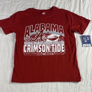 NWT Alabama Crimson Tide Youth T-Shirt | Team Athletics Red Graphic Tee